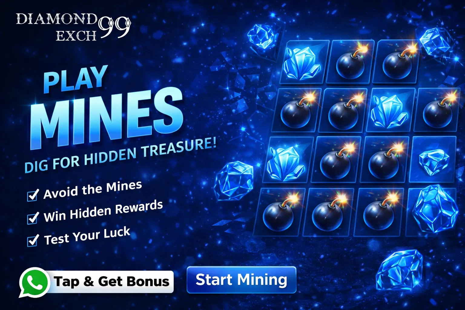 Diamond Exchange 999 APK mobile interface displaying sports betting markets on Android device