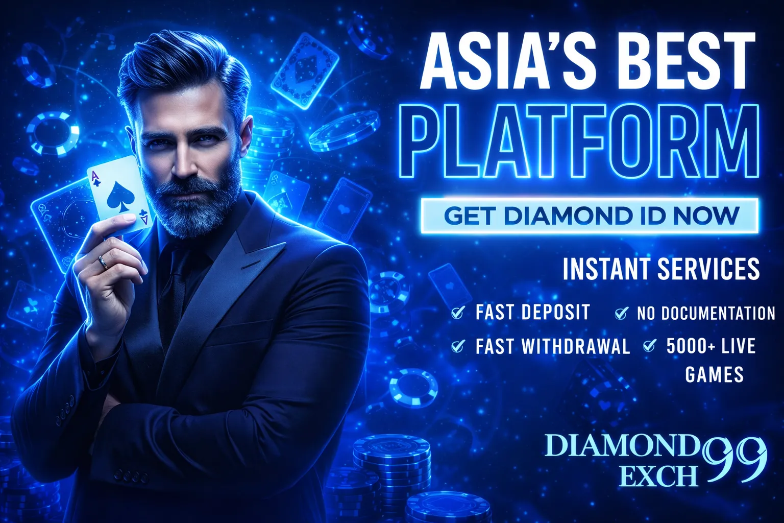 DiamondExch99 live sports markets dashboard showing cricket football and tennis odds