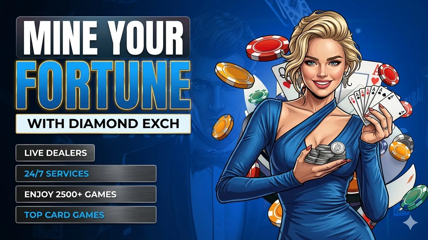 Diamond exchange online betting platform showing sports betting dashboard and markets