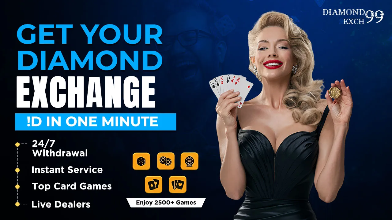 Diamond Exchange platform dashboard showing sports betting markets and live match interface